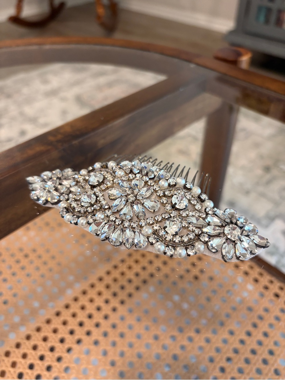 Crystal Embellished Bridal Hair Comb